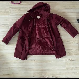 Jacqueline Ferrar maroon jacket